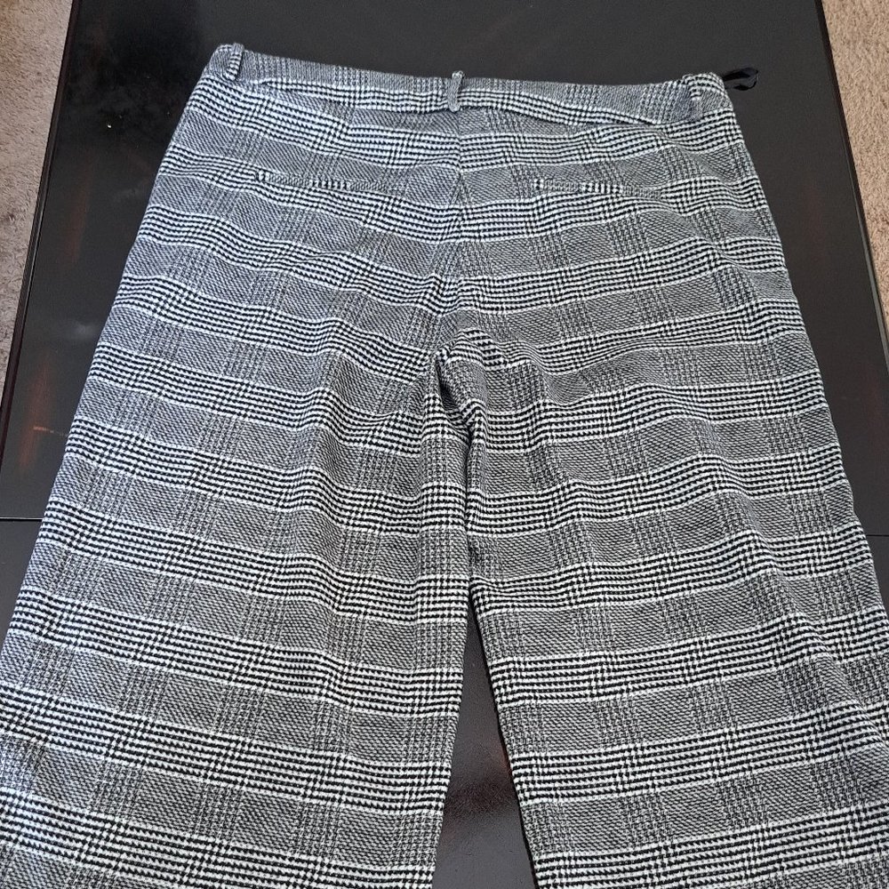 River Island Wide leg Cropped pant black and white size 18